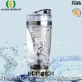 450ml Plastic Vortex Bottle with Small MOQ, BPA Free Plastic Electric Protein Shaker Bottle (HDP-0824)